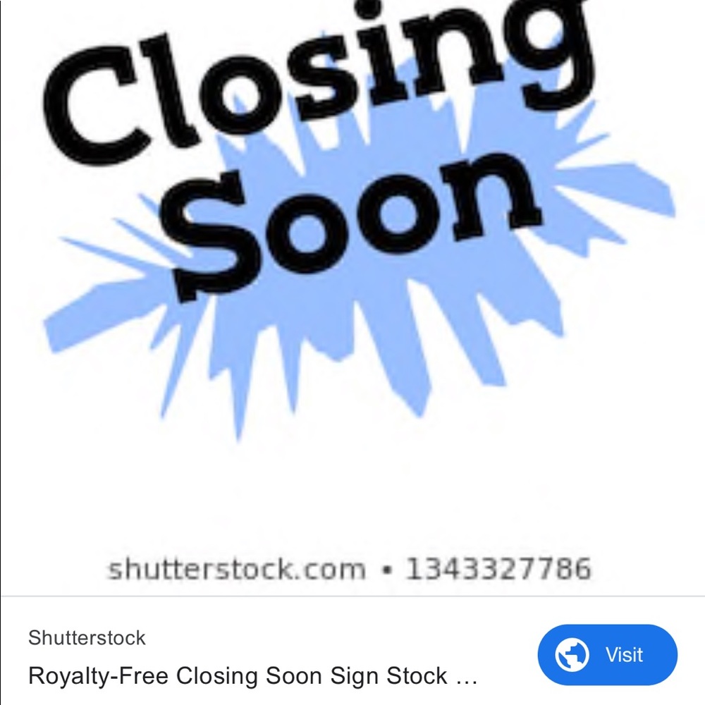 Closet Closing 7/1/2020